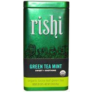 Rishi Tea Organic Green Tea Mint Loose Leaf Tea, 1.59 Ounces Tin N7