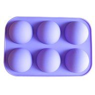 Wocuz 6 And a Half Hole Ball Silicone Mold, Cake Mold, Soap Mold, Jelly Mold, Pudding Mold, DIY Ice Mold N3