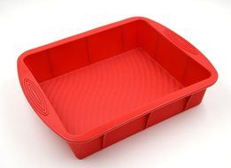 Silicone Bakeware Set - 5-Piece Non-Stick Silicone Baking Mold Set by ULee Including Rectangle Cake Mold, Round... N33