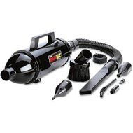 Sturdy Black Hand Held Vacuum and Blower with Dust-Off Tools