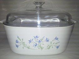 Corning Ware 5 Liter Casserole and Lid in the Blue Dusk pattern A-5-B