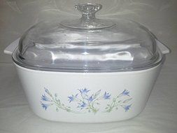 Corning Ware 5 Liter Casserole and Lid in the Blue Dusk pattern A-5-B N2