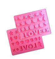 Love Silicone Mold Clover Fondant Moulds For Soap Chocolate Ginkgo Leaves Cake Tools