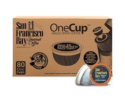 San Francisco Bay OneCup, Espresso Roast, 80 Single Serve Coffees