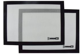 Homankit Silicone Baking Mats - Set of 2 Half Sheet (11 4/5" x 15 3/4"), Re-usable Non-stick Liner for Aluminum...