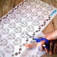 Bluedrop Non-Stick Silicone Baking Mat for Macarons 31.5" X 11.8",You can cut following your require N2