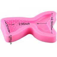 Mujiang Mermaid Tail Silicone Jelly Sugar Chocolate Fondant Molds Large+Small N6