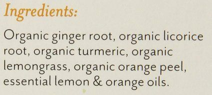Rishi Tea Organic Turmeric Ginger Tea Bags, 15 Count (Pack of 6) N5