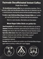 Mount Hagen Organic Instant Decaffeinated Coffee, 25-Count Single Serve Sticks (Pack of 4) N3
