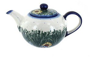 Polish Pottery Wild Flowers Large Teapot
