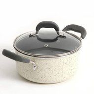 The Pioneer Woman Vintage Speckle 3-Quart Soup/Chili Casserole with Lid, Linen N3