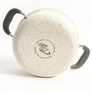 The Pioneer Woman Vintage Speckle 3-Quart Soup/Chili Casserole with Lid, Linen N4