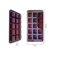 Rectangular Stripe Shaped Fondant Cake Chocolate Pan Candy Soap Silicone Mold Baking Pan Cake Mould Decoration N2
