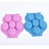 AUCH 2Pcs Owl 3d DIY Cake/Chocolate/Jelly/Pudding/Ice/Candy/Handmade Soap/Muffin/Biscuit Mold Cube Cup Tray Moulds... N3