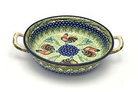 Polish Pottery Baker - Round with Handles - Medium - Unikat Signature - U2663