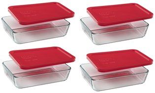 Pyrex Baking Dish With Lid 11 CUP (Pack of 2)