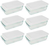 Pyrex Baking Dish With Lid 11 CUP (Pack of 2) N9
