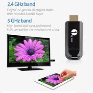 1byone 5GHz Wireless HDMI Streaming Media Player, WiFi Display Dongle Share Videos, Images, Docs, Live Camera... N5