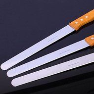 ASDOMO Stainless Steel Blade Bread Knife Serrated Edge Yellow Grip Bread and Cake Knife 10 Inches N3