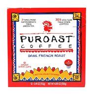Puroast Low Acid Coffee French Roast Single Serve, 2.0 Keurig Compatible, 4.65 Ounce N2