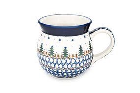 Polish Pottery Rustic Pines Bubble Mug