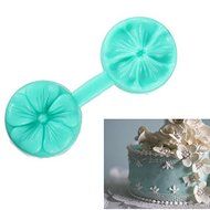 Silicone Dual Side Printing Flower Cake Mold Sugar Decorating Tool