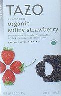 Tazo Flavored Organic Sultry Strawberry Black Tea Blend, 20 Filter Bags, 1.6 Oz.