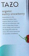 Tazo Flavored Organic Sultry Strawberry Black Tea Blend, 20 Filter Bags, 1.6 Oz. N2
