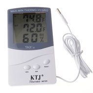 TRADERPLUS LCD Large Screen Digital Indoor Outdoor Centigrade to Fahrenheit Thermometer Hygrometer Temperature... N4