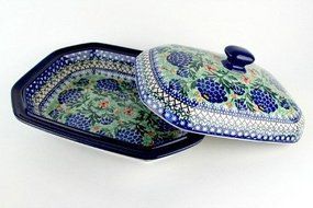 Polish Pottery Sofia Medium Covered Baking Dish