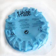 X-Haibei 7inch Happy Birthday Cake Mold Pan Chocolate Pizza Baking Tray Silicone Mould