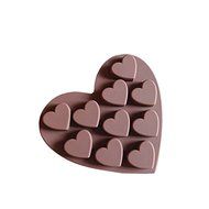 Pack of 2 Love Heart Silicone Cake Mold Pan 6.1"x0.59" Color At Random