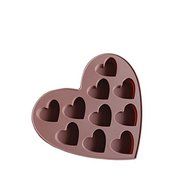 Pack of 2 Love Heart Silicone Cake Mold Pan 6.1"x0.59" Color At Random N2