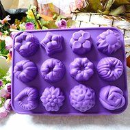 Lovely Flowers Silicone Cake Mold /Ice Cream Jelly Mold /Pudding Mold /Chocolate Mold /Moon Cake Mold/random Color