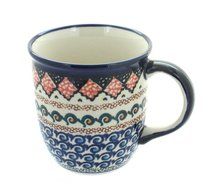 Polish Pottery Blue Horizon Plain Mug