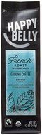 Happy Belly French Roast Organic Fairtrade Coffee, Dark Roast, Ground, 12 ounce