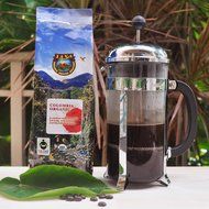 Java Planet - Colombian USDA Organic Coffee Beans, Fair Trade, Low Acid, Medium Dark Roast, Arabica Gourmet Specialty... N2