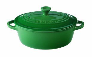 Le Creuset Stoneware 12-Ounce Mini Oval Cocotte, Fennel