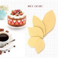 Ckeyin 5pcs/set 5 Styles of Leaf Silicone Mold Cake Cookie Chocolate Fondant Mold Cake Decoration Tools