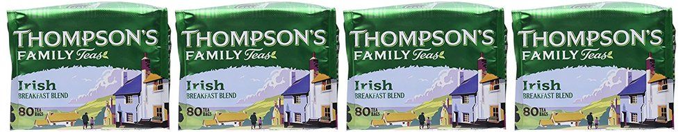Punjana Tea Ltd Tea, Irish Breakfast, 80-Count (Pack of 4) N2