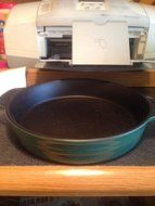 Parini Round Baker TWO-TONE GREEN