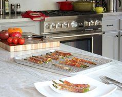 Aluminum Baking Sheet Pan Half-Size (13" x 18") and Stainless Steel Cooling Rack Set (11.5" x 16.5") | Designed... N2