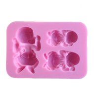 Cluis 3 Size baby to sleep Silicone Cake Mould Chocolate Sugarcraft Decorating Fondant Fimo Tool Gift