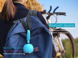 PINGKO Waterproof Wireless Bluetooth Speaker For Portable Outdoor with Dustproof Shockproof - Blue N3