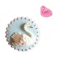 JLHua Lovely Elegant Swan Shape Decorative Cake Mould Silicone Easy Clean 3D Candy Pastry Mould Chocolate Mold N4