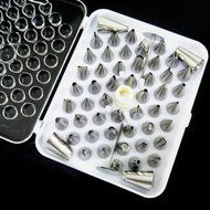 New 52pcs Icing Piping Pastry Fondant Cake Decorating Sugarcraft Nozzle Tips Set
