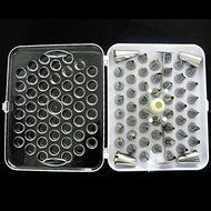 New 52pcs Icing Piping Pastry Fondant Cake Decorating Sugarcraft Nozzle Tips Set N2