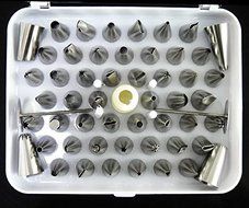 New 52pcs Icing Piping Pastry Fondant Cake Decorating Sugarcraft Nozzle Tips Set N4