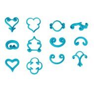 Cake Deco Kit -12 pc Cake Decorating Press Set,Icing Smoother,Silicone Pastry Icing Bag With 2 Stainless Steel... N2