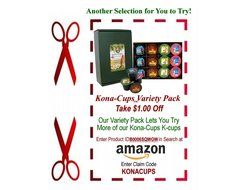Keurig 2.0, 100% Kona Coffee K-cups, Private Reserve Diamond Pure Kona, for Keurig 2.0, Box of 20 K-cups N41